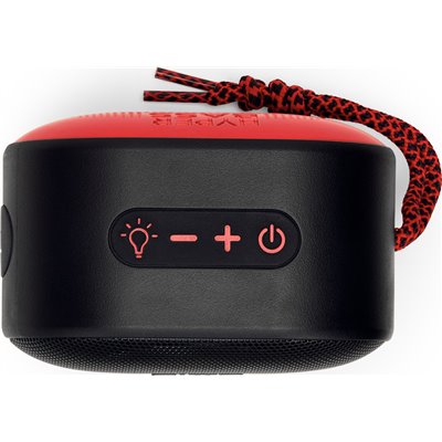 Aiwa BST-330 Altavoz Portátil Rojo 10W Bluetooth,Luces