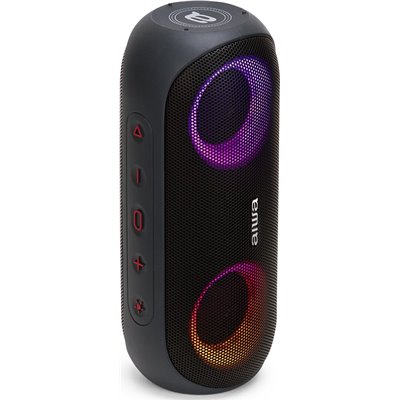 Aiwa BST-650 Altavoz Portátil Negro 20W Bluetooth,Luces