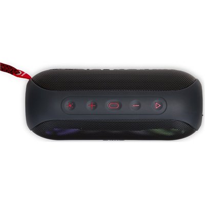 Aiwa BST-650 Altavoz Portátil Negro/Rojo 20W Bluetooth,Luces