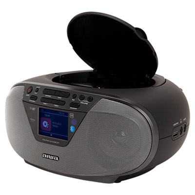 Aiwa BoomBox BBTU-500DAB Negro/Gris Radio Portátil CD/USB/MP3