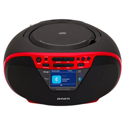 Aiwa BoomBox BBTU-500DAB Rojo Radio Portátil CD/USB/MP3