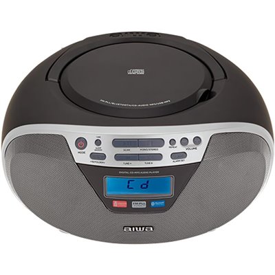 Aiwa BoomBox BBTU-400 Plata Radio Portátil CD/USB/MP3 Portátil