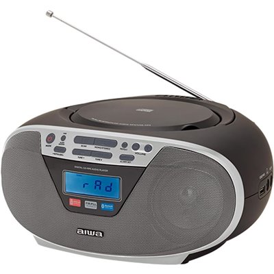 Aiwa BoomBox BBTU-400 Plata Radio Portátil CD/USB/MP3 Portátil