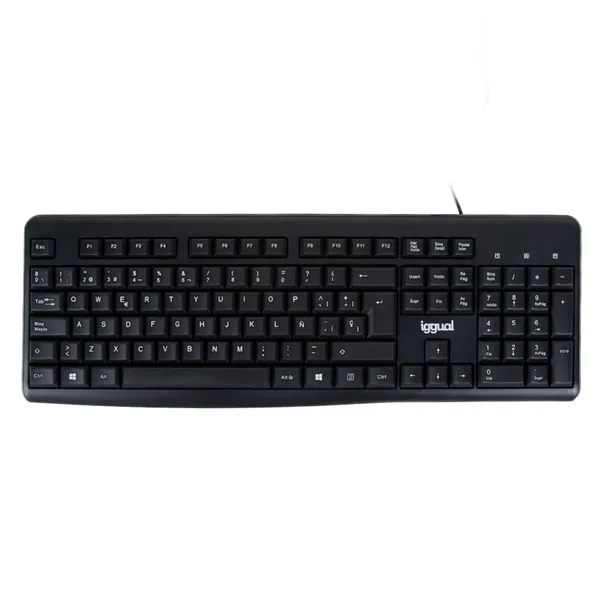 Iggual teclado estándar ck-basic2-105t negro