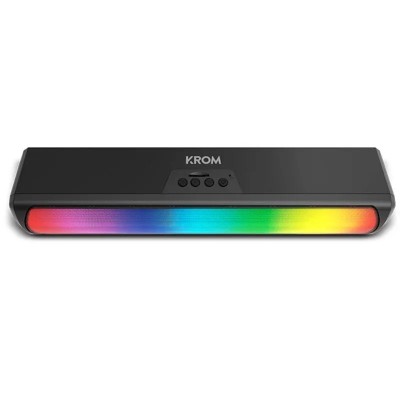 Barra de Sonido con Bluetooth Krom K-POP/ 6W/ 2.0/ Negro