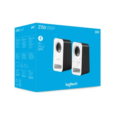 Altavoces Logitech Z150/ 6W/ 2.0/ Blanco