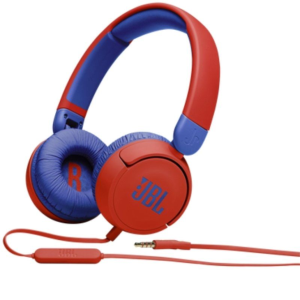 JBL JR310 Auriculares Rojos/Azules KITS con Micrófono y concector Jack 3.5mm (Visual Barça)