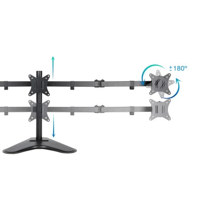 Soporte para 3 Monitores TooQ DB1704TN-B/ hasta 7kg