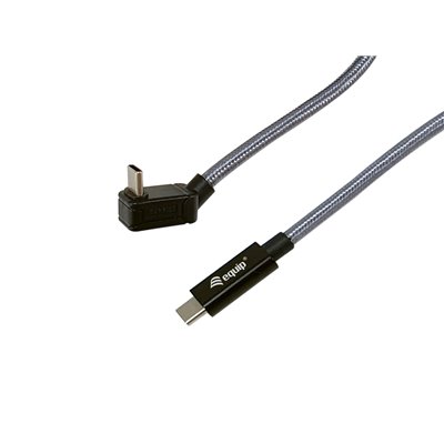 Cable Usb-c Macho Usb-c Acodado Macho Usb 3.2 240w 4k 20gbps 3m