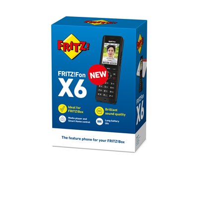 Fritz! fon x6 teléfono inalamb.dect negro