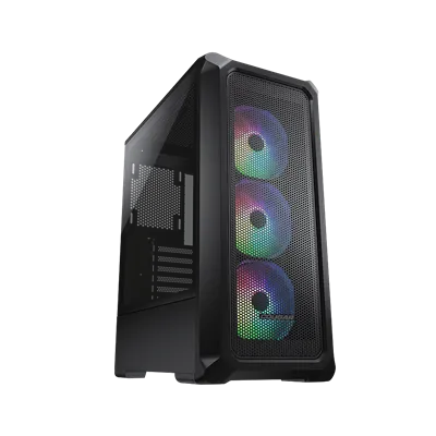 Cougar Archon 2 Mesh RGB Negra Caja ATX Frontal mallado y 3x