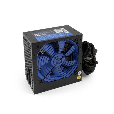 CoolBox PowerLine Black 500W Fuente de alimentación ATX, cables