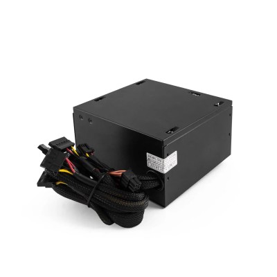 CoolBox PowerLine Black 500W Fuente de alimentación ATX, cables