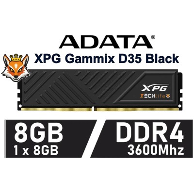 ADATA XPG Gammix D35 Black 8GB DDR4 a 3600MHz CL18 1.4v