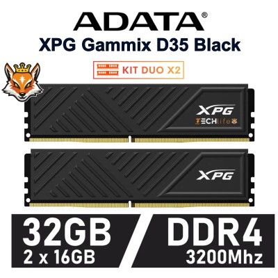 ADATA XPG Gammix D35 Black KIT 32GB DDR4 a 3200MHz CL16 1.35v