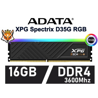 ADATA XPG Spectrix D35G RGB 16GB DDR4 a 3600MHz CL18 1.35v