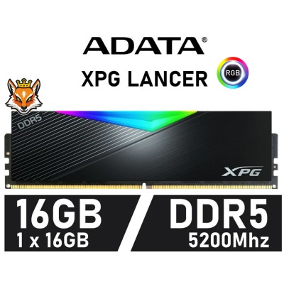 ADATA XPG Lancer RGB 16GB DDR5 5200MHz XMP CL38 1.25V