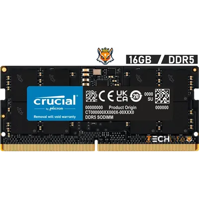 Crucial 16GB DDR5 4800MHz 1.1v - Memoria SODIMM