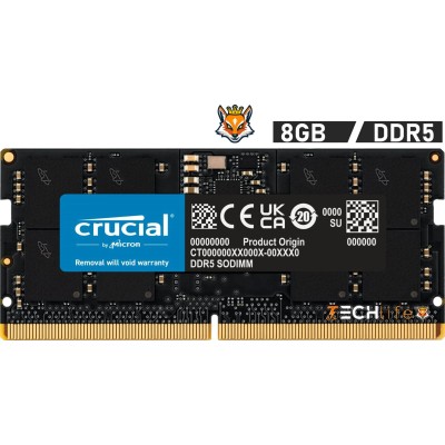 Crucial 8GB DDR5 4800MHz 1.1v - Memoria SODIMM