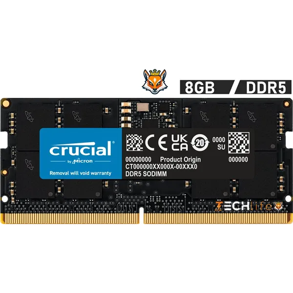 Crucial 8GB DDR5 4800MHz 1.1v - Memoria SODIMM