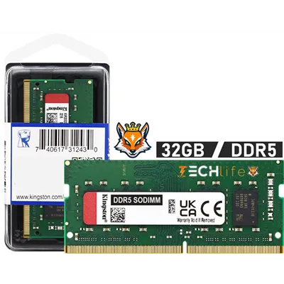 Kingston 32GB DDR5 5200MHz 1.1v CL42 - Memoria SODIMM