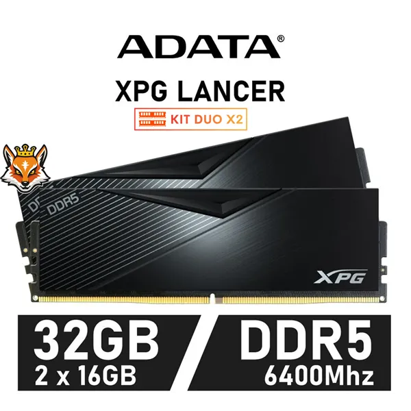 ADATA XPG Lancer KIT 32GB DDR5 6400MHz XMP CL32 1.4V (2x16GB)