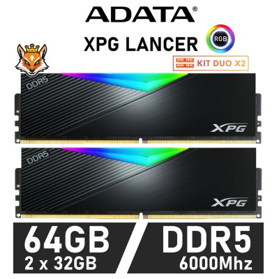 ADATA XPG Lancer RGB KIT 64GB DDR5 6000MHz XMP CL30 1.35V