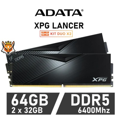 ADATA XPG Lancer KIT 64GB DDR5 6400MHz XMP CL32 1.4V (2x32GB)