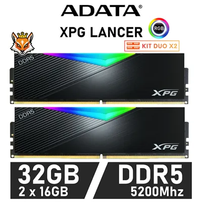 Adata xpg lancer ddr5 5200mhz 2x16gb cl38 argb