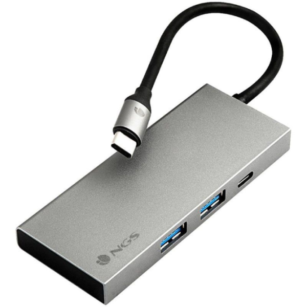 Adaptador Multipuerto Usb-c Ultraligero De Aluminio Que Incluye Usb 3,0, Usb-c Con Carga Pd, Hdmi