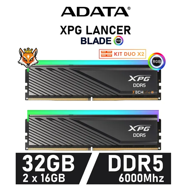 ADATA XPG Lancer Blade RGB KIT 32GB DDR5 6000MHz XMP CL30 1.35V (2x16GB)