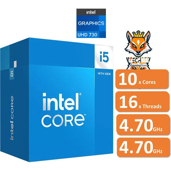 Intel Core i5-14400 a 2.5/4.7 GHz con Intel UHD 730