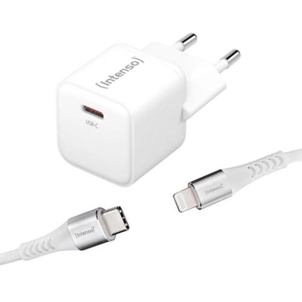 Intenso | cargador pared gan w30c usb-c|blanco