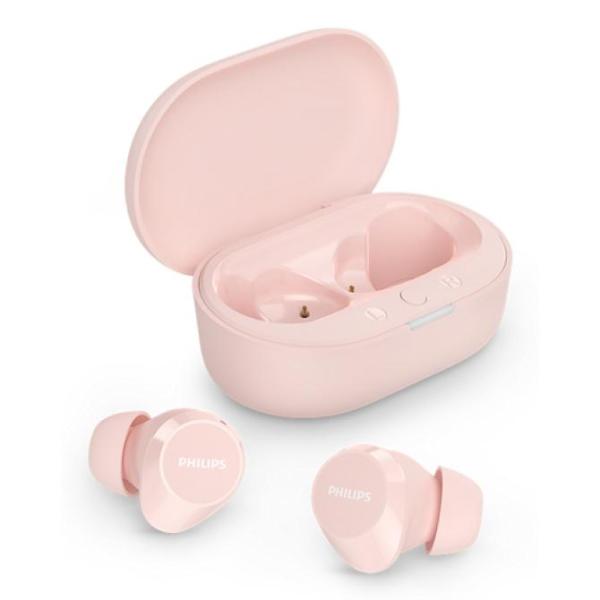 Philips TAT1209PK/00 Auriculares Bluetooth Rosa con estuche de carga Llamadas/Música 