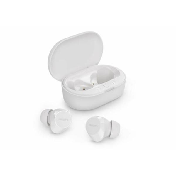 Philips TAT1209WT/00 Auriculares Bluetooth Blancos con estuche de carga Llamadas/Música 