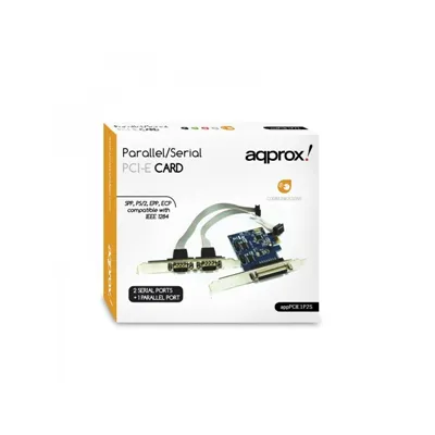 Approx! pcie1p2s tarjeta 2 serie/1 paralelo pci-e