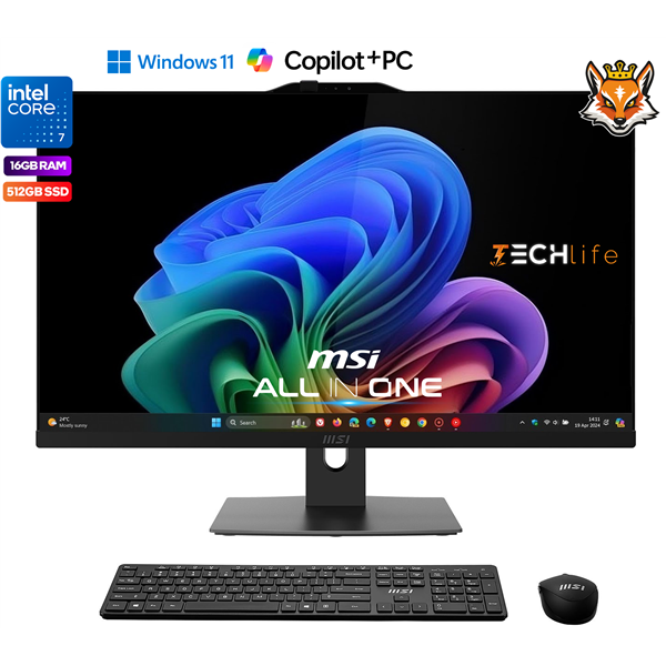 MSI Modern AM272P 1M-888EU All-in-One 27" Intel Core 7-150u 16GB 512GB SSD W11Pro Negro