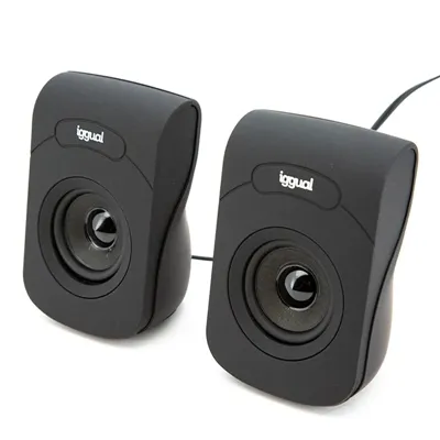 Iggual altavoces 2.0 6w mini-jack + usb