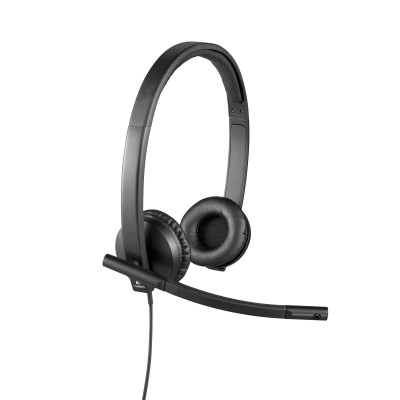 Logitech H570e Auriculares con microfono, USB, Supresión de