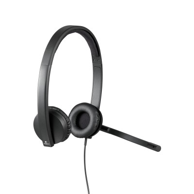 Logitech H570e Auriculares con microfono, USB, Supresión de