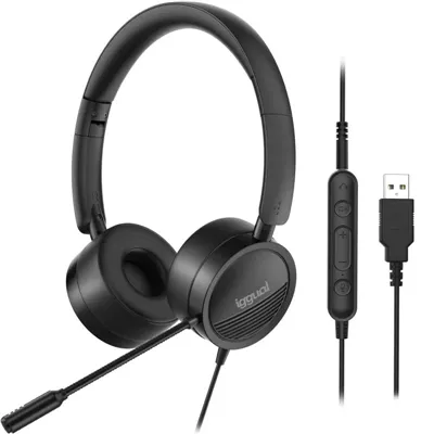 Iggual auriculares con micro dual tech usb/3,5 mm