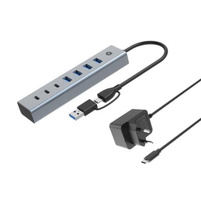 Conceptronic HUB USB-C/USB 3.0 de 3 Puertos USB-C+4 Puertos USB