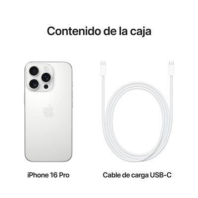 Apple iPhone 16 Pro 128GB Titanio Blanco