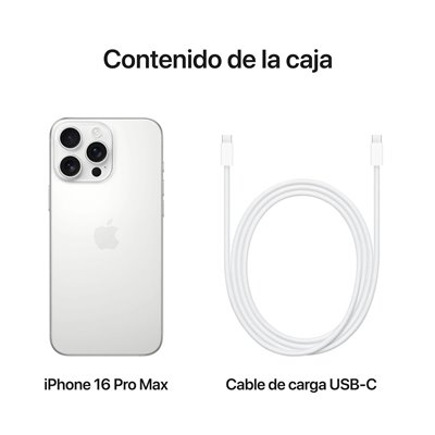 Apple iPhone 16 Pro Max 256GB Titanio blanco