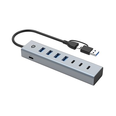 Conceptronic HUB USB-C/USB 3.0 de 3 Puertos USB-C+4 Puertos USB