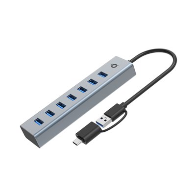 Conceptronic HUB USB-C/USB 3.0 de 7 Puertos USB 3.0 con