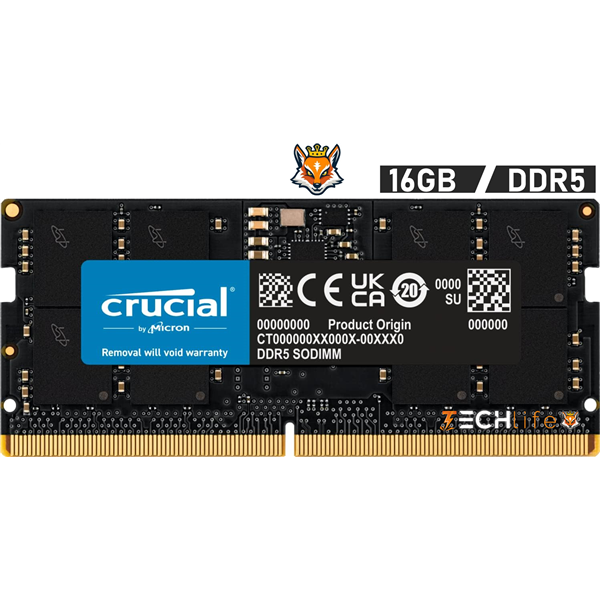 Crucial 16GB DDR5 a 5600MHZ CL46 1.1v - Memoria SODIMM