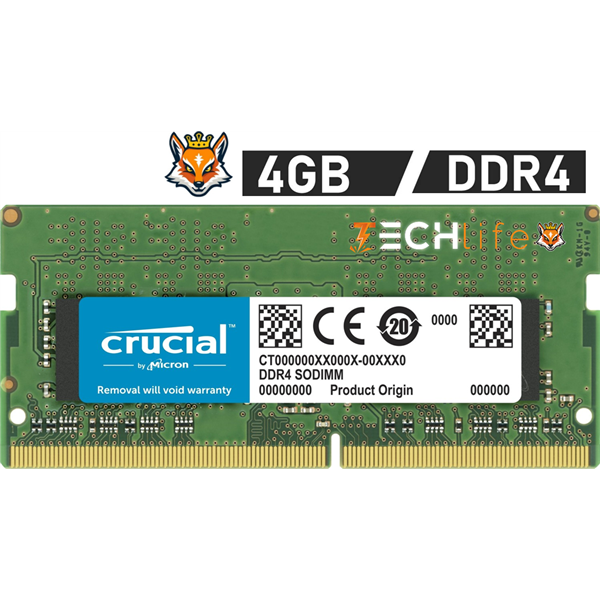 Crucial 4GB DDR4 a 2400MHz CL17 1.2v - Memoria SODIMM