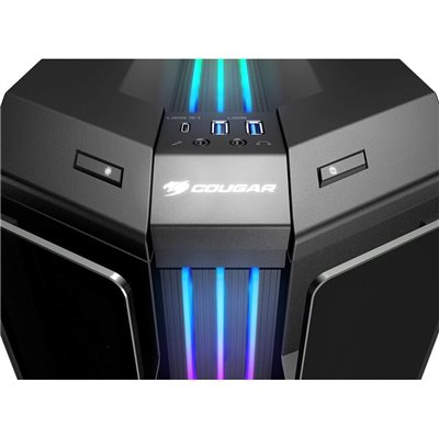 COUGAR Gemini T Pro RGB Caja Gaming ATX Negro, Laterales