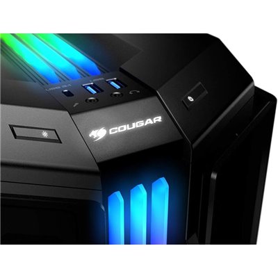 COUGAR Gemini T Pro RGB Caja Gaming ATX Negro, Laterales